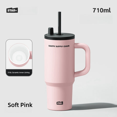 710ml STAR+ Insulated Tumbler with Ceramic Coating – Leakproof, Portable, & Durable for Office and Travel 710ml STAR+ Insulated Tumbler with Ceramic Coating – Leakproof, Portable, & Durable for Office and Travel