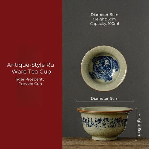 Hand-Painted Ceramic Tea Cup – Traditional Elegance Hand-Painted Ceramic Tea Cup – Traditional Elegance
