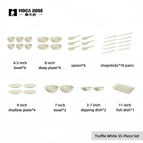 Mocarose Elegant Tableware Sets - Premium Luxury Dining Set for Modern Homes Mocarose Elegant Tableware Sets - Premium Luxury Dining Set for Modern Homes