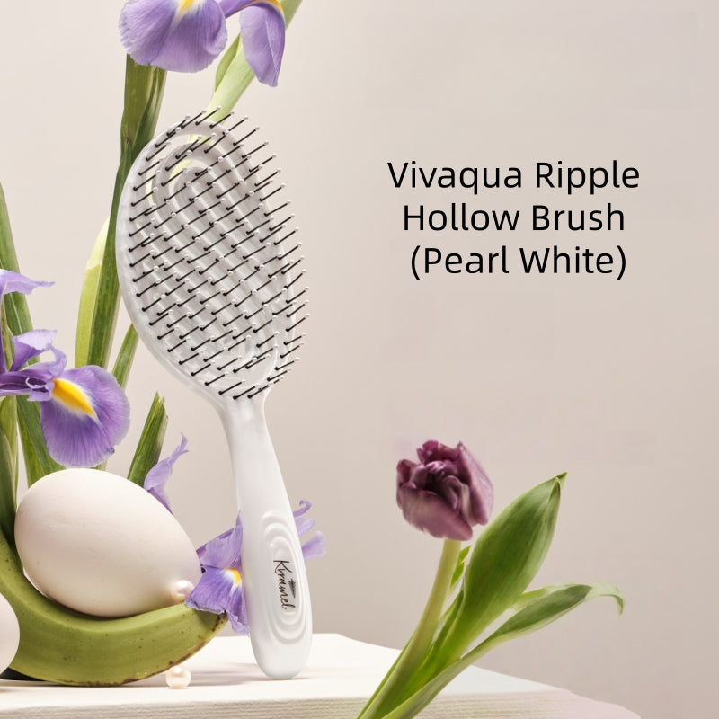 Krramel Vivaqua Ripple Volumizing Hair Brush | Wet & Dry Hollow