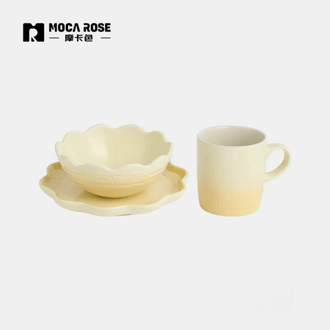 Mocarose Elegance Dinnerware Set - Bowls and Plates Collection Mocarose Elegance Dinnerware Set - Bowls and Plates Collection