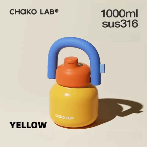 CHAKOLAB 1000ML LinLin Thermal and Cold Insulation Water Bottle - Portable Straw Bottle CHAKOLAB 1000ML LinLin Thermal and Cold Insulation Water Bottle - Portable Straw Bottle