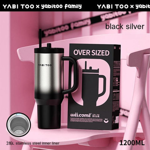 YABITOO Graffiti Thermos Cup - 1200ml Super Large Capacity YABITOO Graffiti Thermos Cup - 1200ml Super Large Capacity