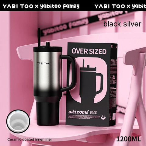 YABITOO Graffiti Thermos Cup - 1200ml Super Large Capacity YABITOO Graffiti Thermos Cup - 1200ml Super Large Capacity