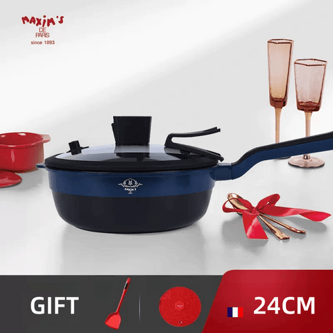 French MAXIM'S Non-Stick Pan Gourmet Household Flat Cooking Induction Cooker Small Multi-Functional Non-Stick Wok French MAXIM'S Non-Stick Pan Gourmet Household Flat Cooking Induction Cooker Small Multi-Functional Non-Stick Wok