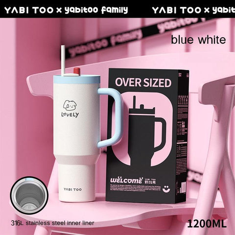 YABITOO Graffiti Thermos Cup - 1200ml Super Large Capacity YABITOO Graffiti Thermos Cup - 1200ml Super Large Capacity
