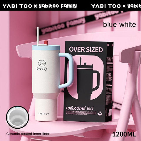 YABITOO Graffiti Thermos Cup - 1200ml Super Large Capacity YABITOO Graffiti Thermos Cup - 1200ml Super Large Capacity