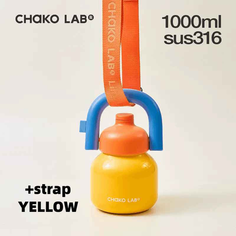 CHAKOLAB 1000ML LinLin Thermal and Cold Insulation Water Bottle - Portable Straw Bottle CHAKOLAB 1000ML LinLin Thermal and Cold Insulation Water Bottle - Portable Straw Bottle