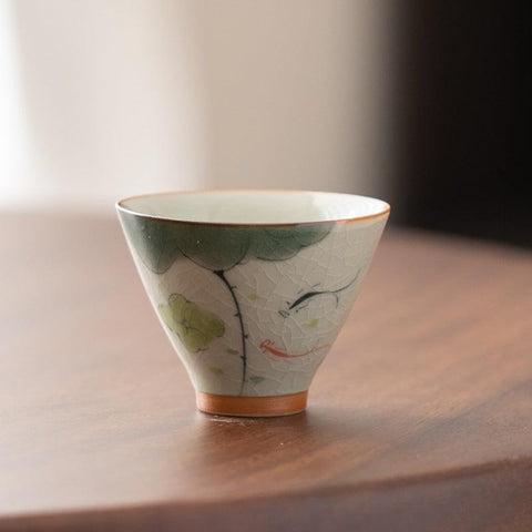 Handcrafted GE KILN Tea Cup - Exquisite Dehua Porcelain Craftsmanship Handcrafted GE KILN Tea Cup - Exquisite Dehua Porcelain Craftsmanship
