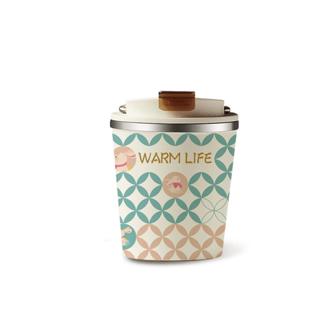 KISIKI Stylish Ceramic Layer Travel Coffee Cup with Lid - Leak-Proof, Double-Walled Insulation, and Modern Design KISIKI Stylish Ceramic Layer Travel Coffee Cup with Lid - Leak-Proof, Double-Walled Insulation, and Modern Design