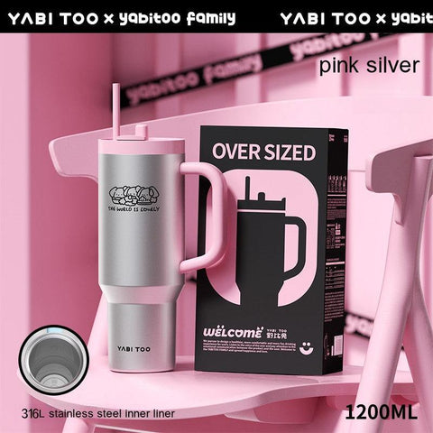 YABITOO Graffiti Thermos Cup - 1200ml Super Large Capacity YABITOO Graffiti Thermos Cup - 1200ml Super Large Capacity