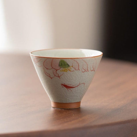 Handcrafted GE KILN Tea Cup - Exquisite Dehua Porcelain Craftsmanship Handcrafted GE KILN Tea Cup - Exquisite Dehua Porcelain Craftsmanship