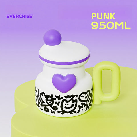 EVERCRISE Trendy Kinder Pot Thermos Cup | Adorable, 950ml, Perfect for Daily Hydration EVERCRISE Trendy Kinder Pot Thermos Cup | Adorable, 950ml, Perfect for Daily Hydration