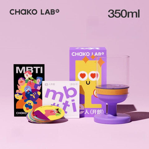 Chako Lab MBTI Character Glass Bottle - Personalized High Borosilicate Glass Water Bottle Chako Lab MBTI Character Glass Bottle - Personalized High Borosilicate Glass Water Bottle