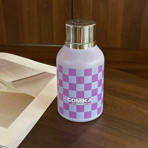 COMIKA Stainless Steel Chessboard Checker Insulated Cup 300ml COMIKA Stainless Steel Chessboard Checker Insulated Cup 300ml
