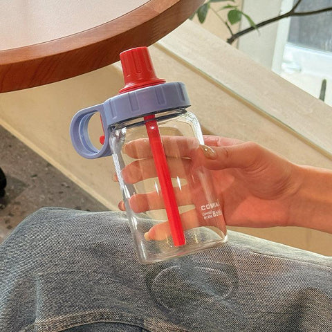 COMIKA INS Summer Tritan Water Bottle – 450ML Leak-Proof Straw Sippy Cup COMIKA INS Summer Tritan Water Bottle – 450ML Leak-Proof Straw Sippy Cup