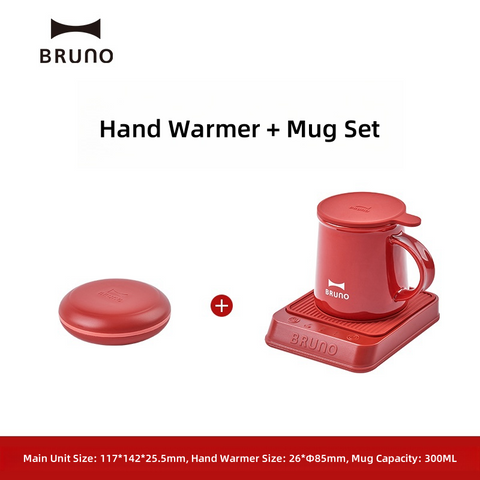 Bruno 24W Hand Warmer Mug Warmer – 8-Hour Intelligent Heat Retention, Multi-Temperature Control, Energy Efficient Bruno 24W Hand Warmer Mug Warmer – 8-Hour Intelligent Heat Retention, Multi-Temperature Control, Energy Efficient