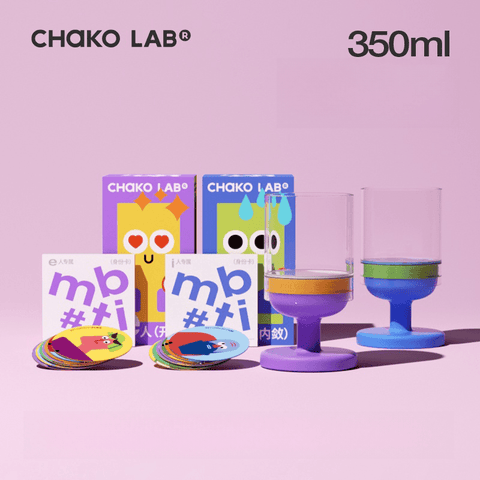 Chako Lab MBTI Character Glass Bottle - Personalized High Borosilicate Glass Water Bottle Chako Lab MBTI Character Glass Bottle - Personalized High Borosilicate Glass Water Bottle