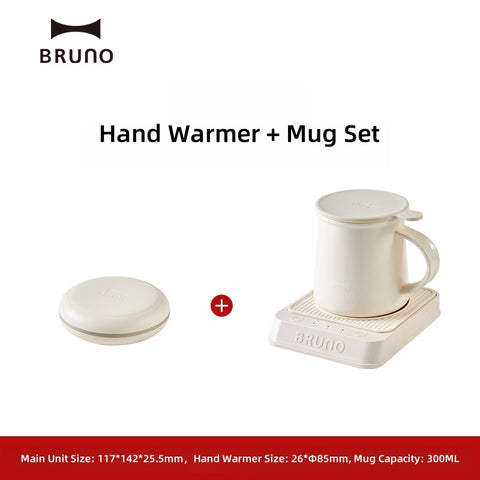 Bruno 24W Hand Warmer Mug Warmer – 8-Hour Intelligent Heat Retention, Multi-Temperature Control, Energy Efficient Bruno 24W Hand Warmer Mug Warmer – 8-Hour Intelligent Heat Retention, Multi-Temperature Control, Energy Efficient