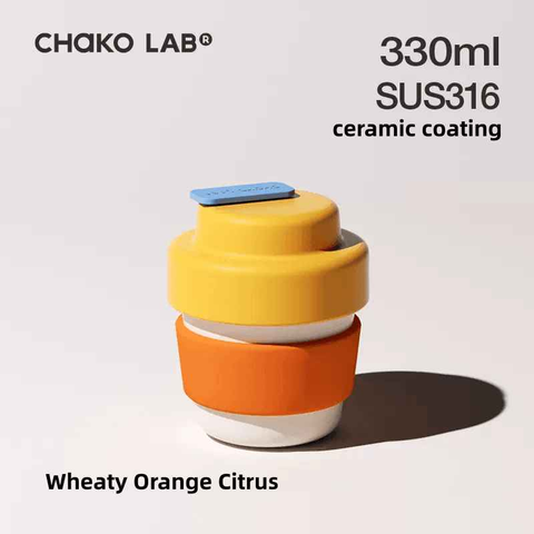 Chako Lab Ceramic Insulated Coffee Mug Water Bottle Chako Lab Ceramic Insulated Coffee Mug Water Bottle