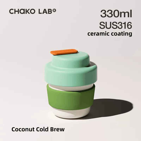 Chako Lab Ceramic Insulated Coffee Mug Water Bottle Chako Lab Ceramic Insulated Coffee Mug Water Bottle