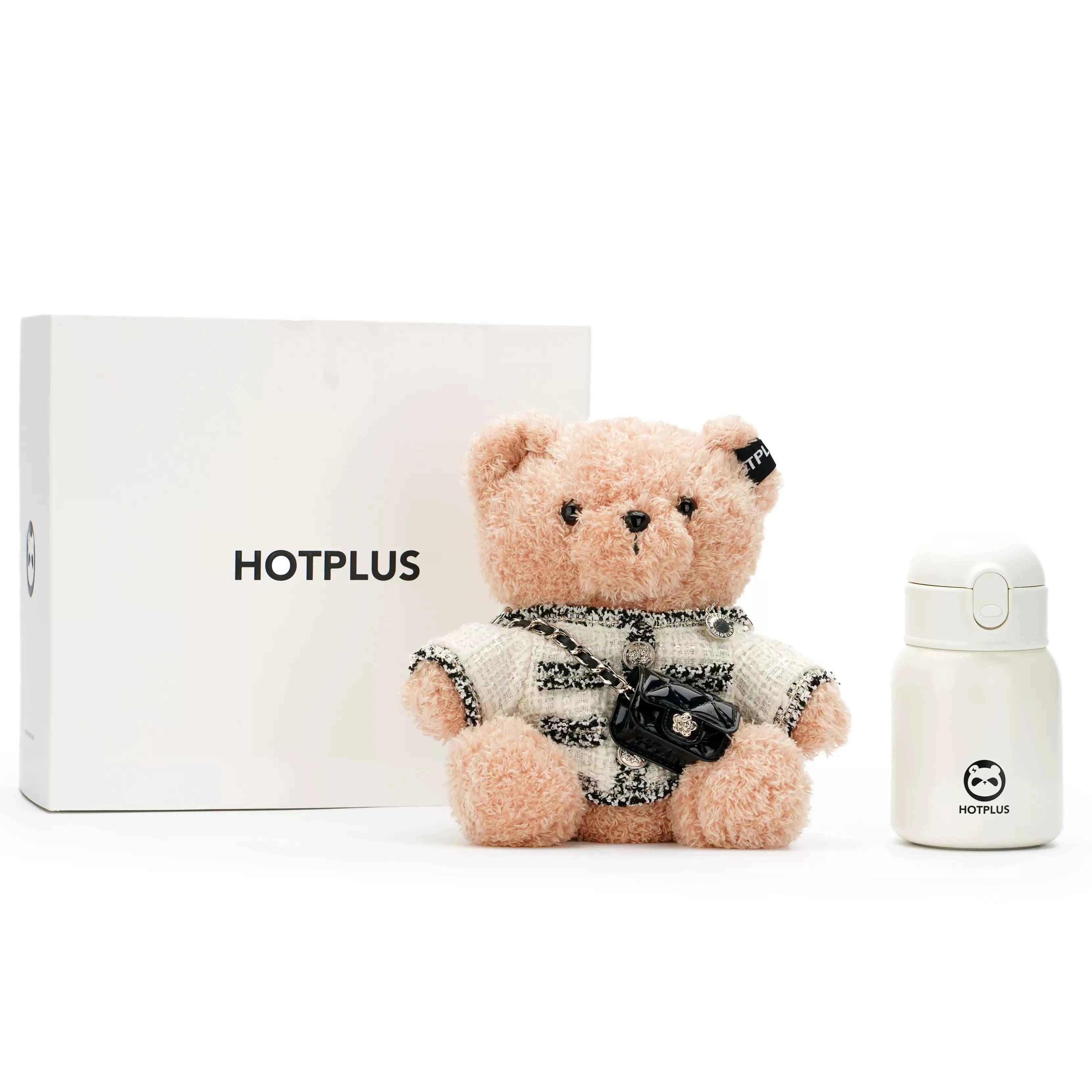 Hotplus Insulated 450ml Water Bottle Bear Themed with Gift Box