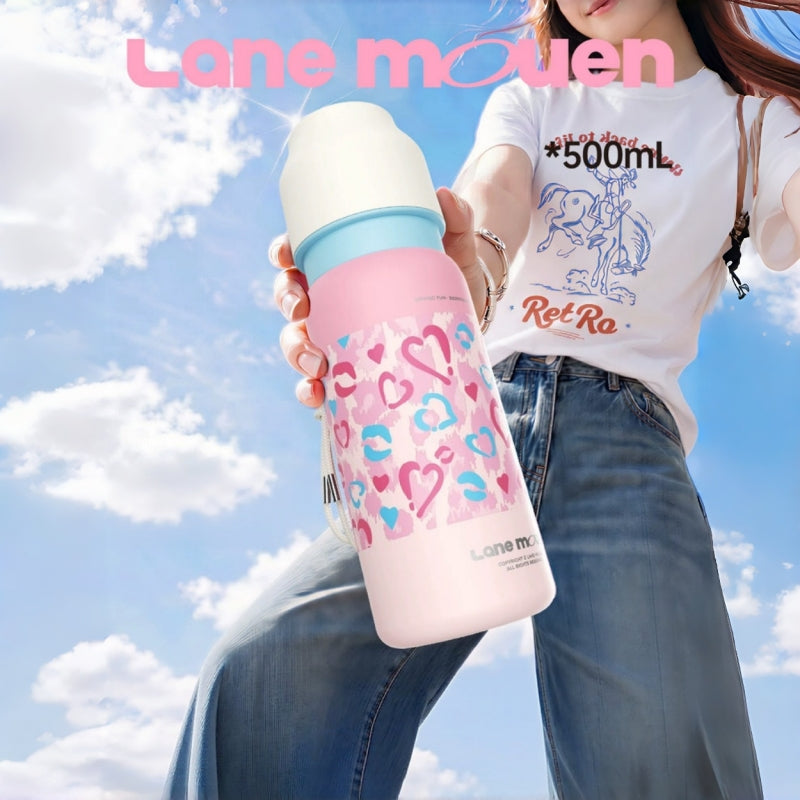 Lane Mouen 500ml Ceramic-Lined Insulated Water Bottle