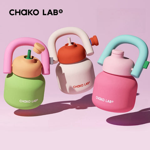 Chako Lab LinLin Kettle colorful insulated bottle with dual drink mode