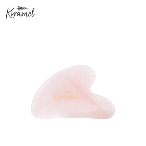 Krramel Heart-Shaped Rose Quartz Gua Sha