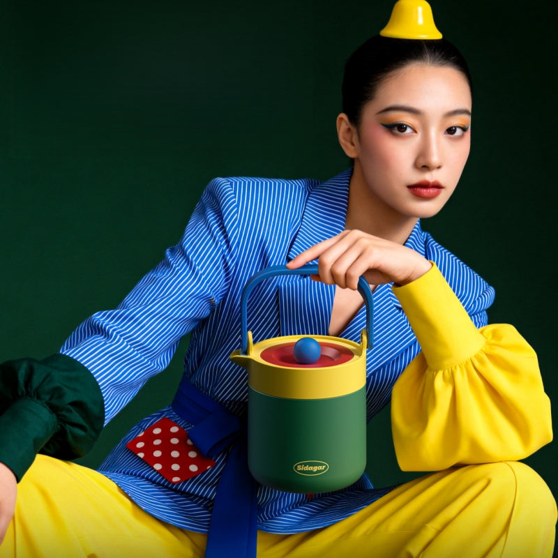 Sidagar Memphis Collection 860ml Stainless Steel Teapot