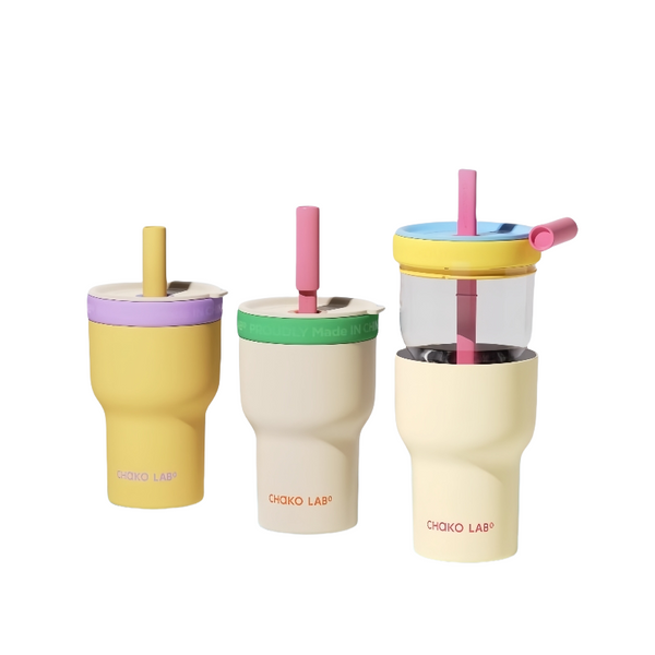 CHAKOLAB 2-in-1 Insulated Tumbler - Dual-Layer Glass & Stainless