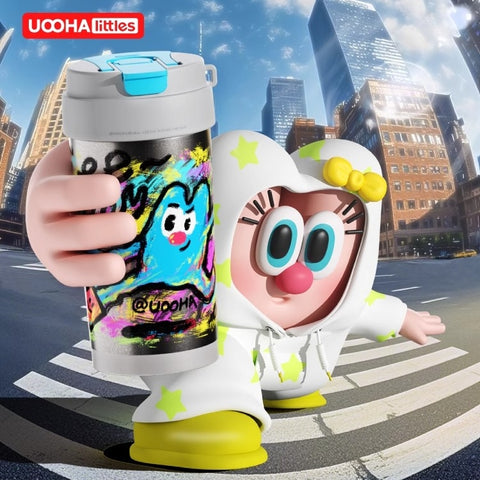 UOOHA Dopamine Premium Titanium Dual-Lid Insulated Tumbler 490ml