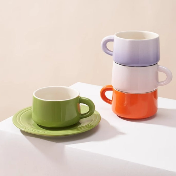 Colorful ceramic cup set