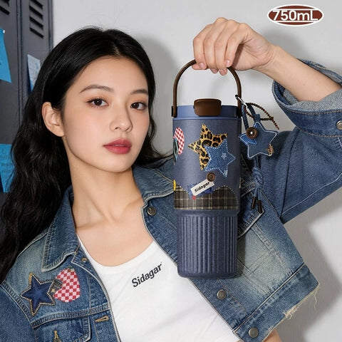 Sidagar Denim Cowboy Series Insulated Tumbler
