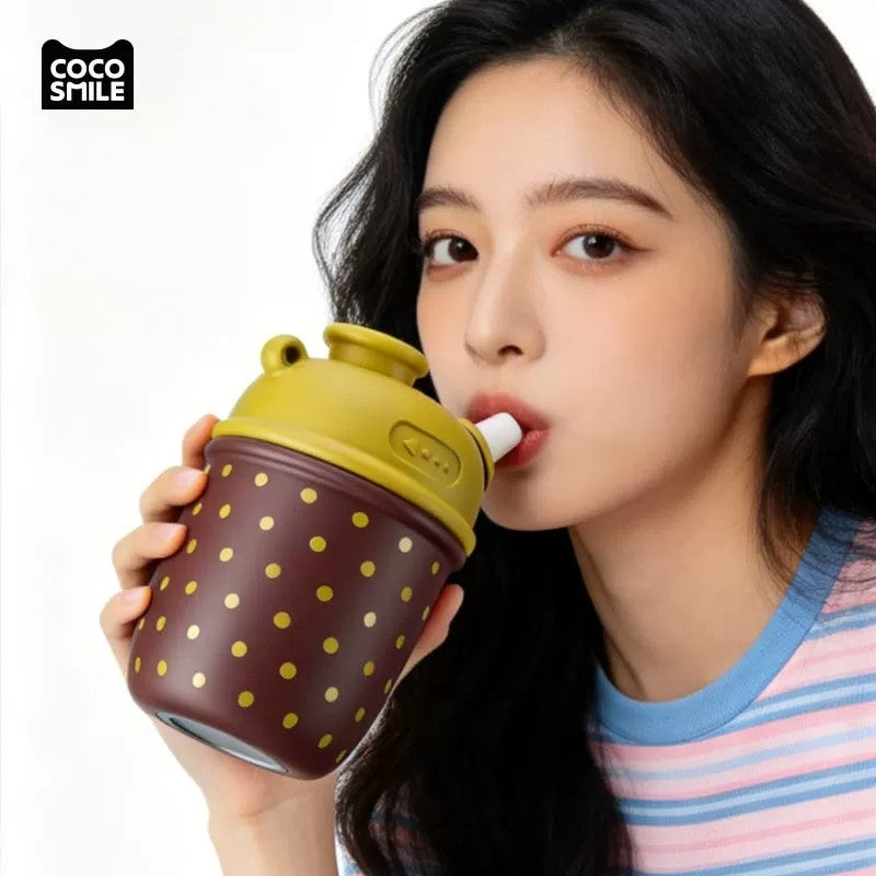 COCO SMILE 410ml 316 Stainless Steel Straw Travel Cup