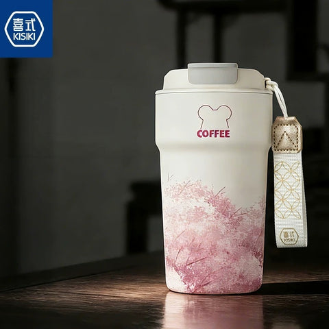 KISIKI 600ml Ceramic-Lined Insulated Coffee Tumbler