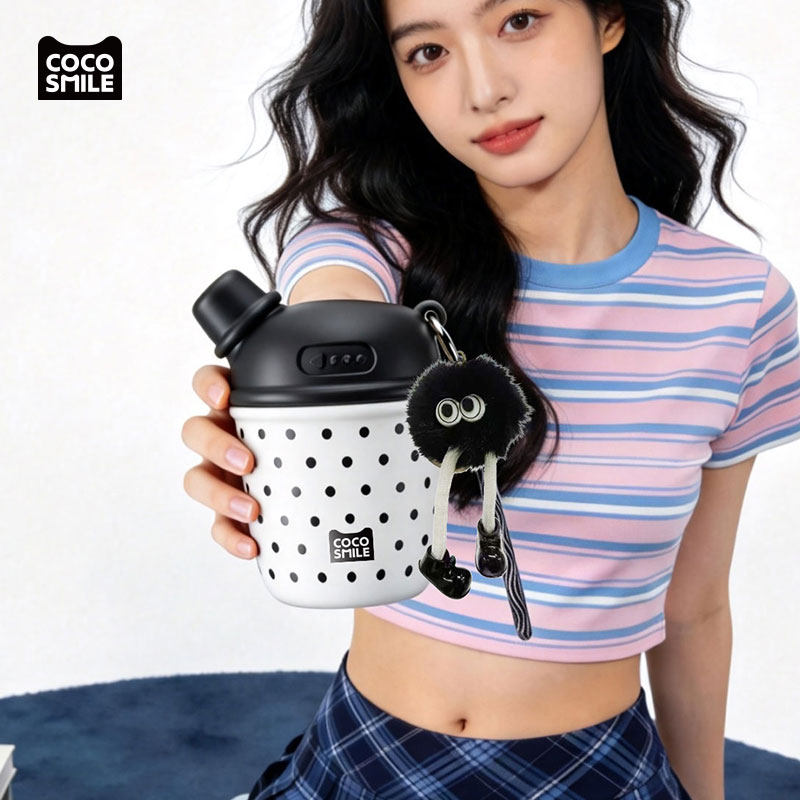 COCO SMILE 410ml 316 Stainless Steel Straw Travel Cup