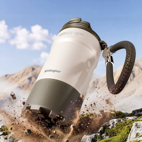 Sidagar Large Ceramic-Lined Dual-Drink Travel Bottle