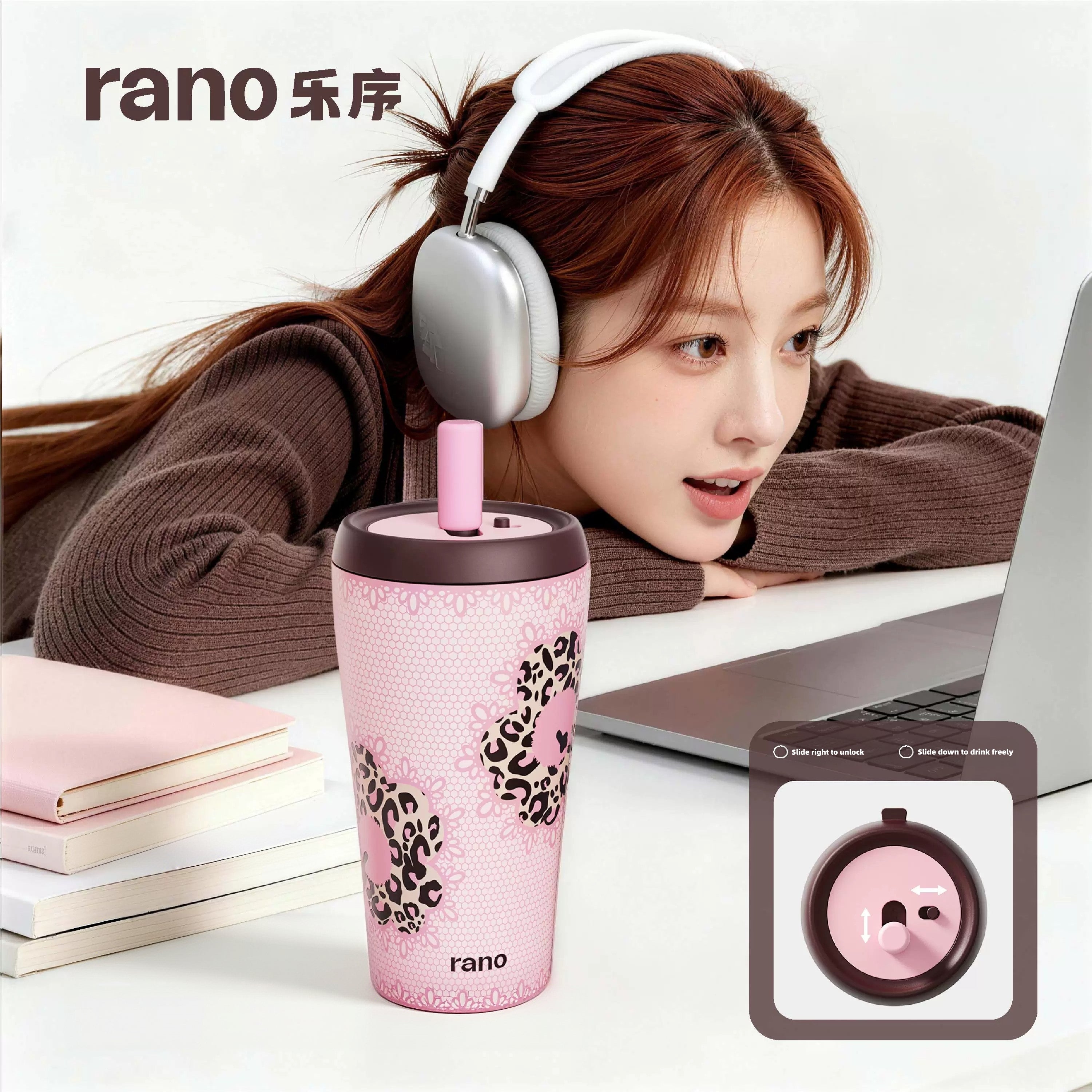 Rano Yosha 22oz Insulated Tumbler with Straw