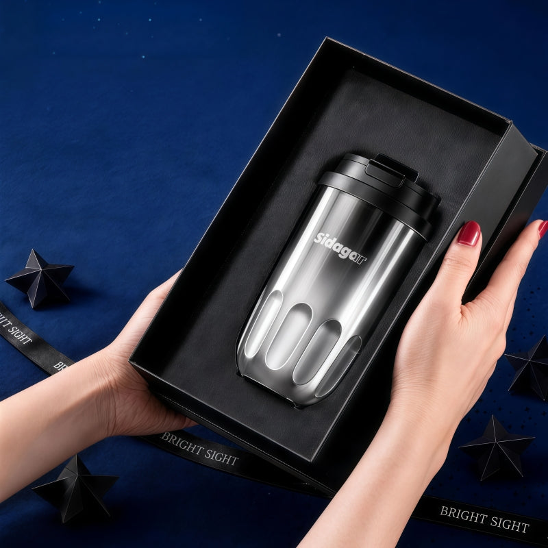 Sidagar 420ml Insulated Coffee Mug | S31603 Ceramic Lined Travel Cup
