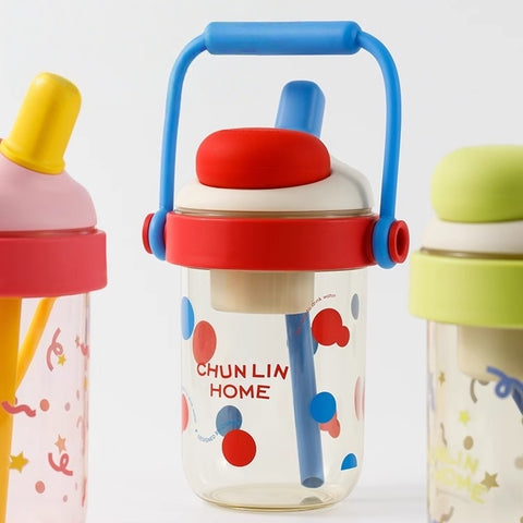 KAQI 720mL Tritan Water Cup with Snack Storage and Silicone Handle