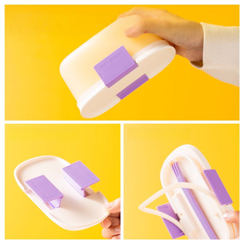 CHAKO LAB 650ml Leak-Proof Fruit Box with Colander 