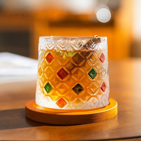 Modern Housewife Painted Spinning Whiskey Glass Gift Set