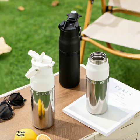 CHUNLIN HOME 630ml Insulated Water Bottle with Handle