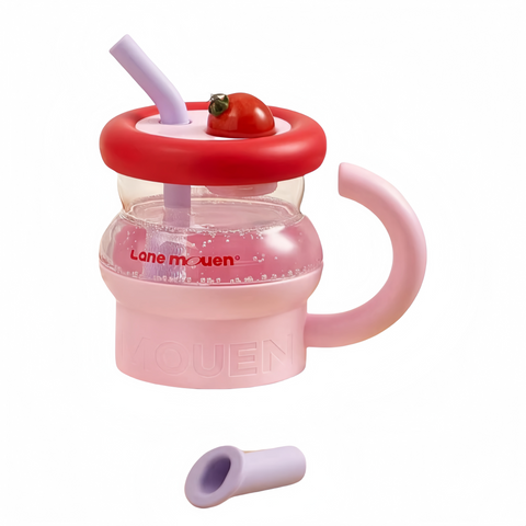 adorable Meow Meow Cup with detachable straw