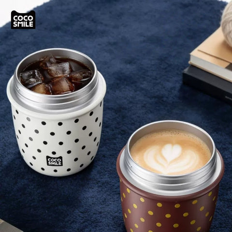 COCO SMILE 410ml 316 Stainless Steel Straw Travel Cup