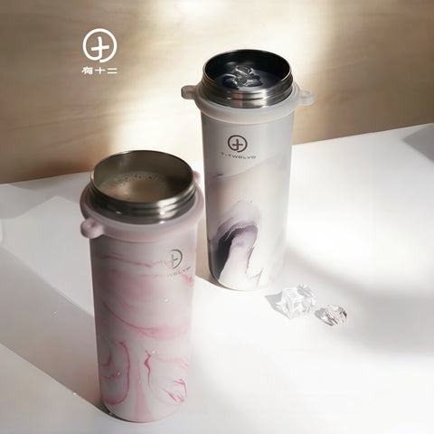 T-TWELVE Cloud Vein Miracle Series 740ml Insulated Tumbler with Straw