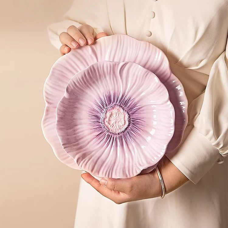 Modern Housewife Pansy Series Ceramic Dinnerware Set