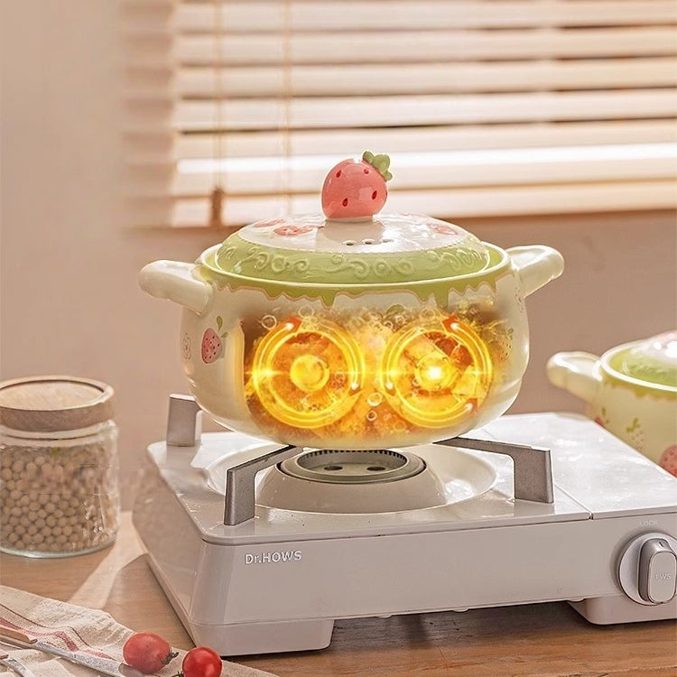 Modern Housewife Strawberry Clay Pot