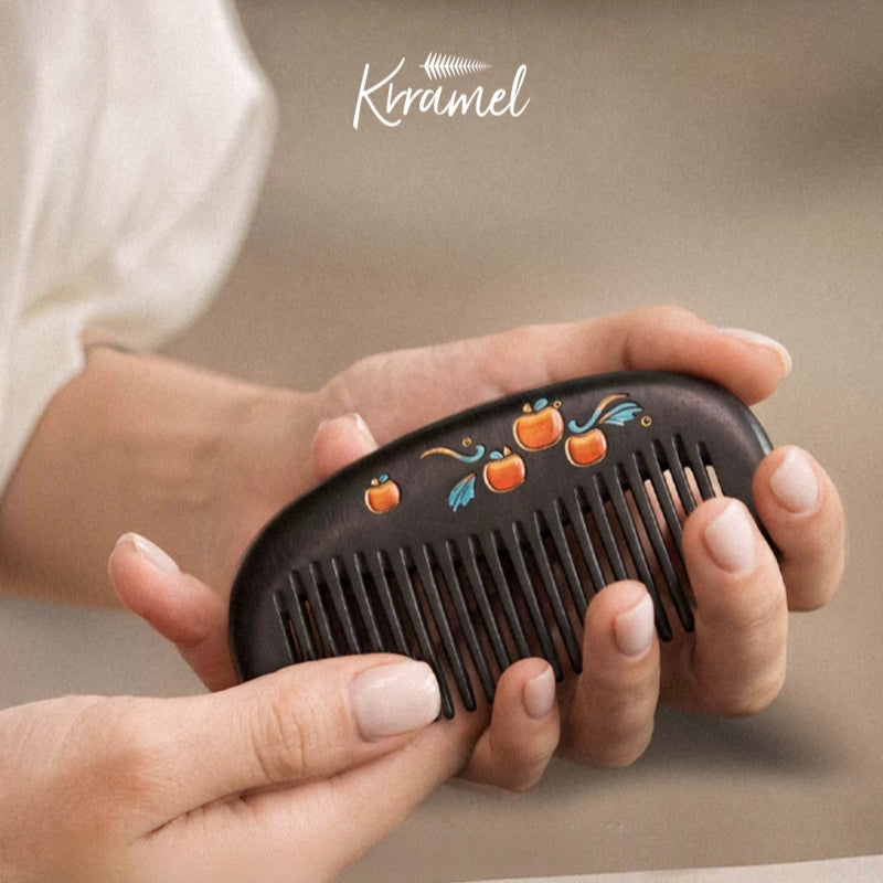 KRRAMEL KOTIBÉ Hand-Painted Lacquer Art Hair Comb